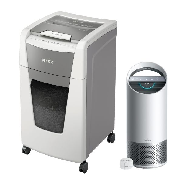 Leitz IQ Autofeed Office 300 Shredder + Trusens Z-2000 Air Purifier Bundle