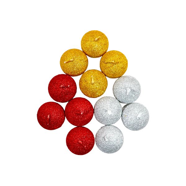 Set of 12 - Exquisite and Long- lasting Unscented Floating Candles