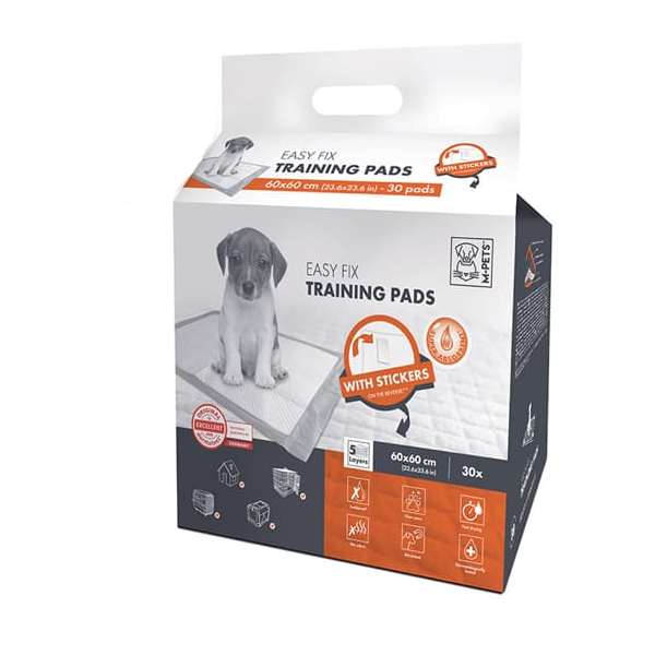 M-Pets Easy Fix Training Pads Puppy Dog Training Pads 60x60cm (30 sheets)