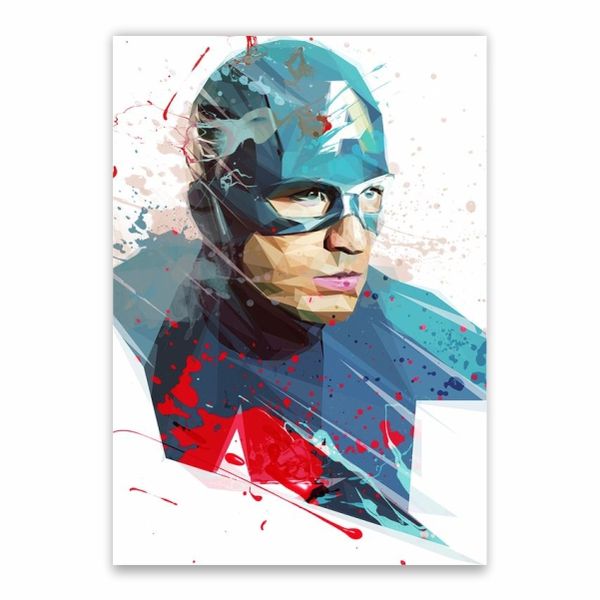 Captain America Painting Poster - A1