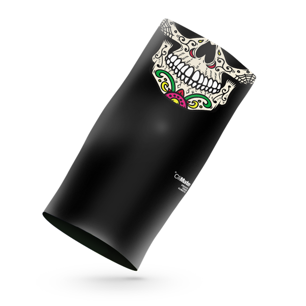 Climate Sport Scarf (Mask / Face Shield) - Pink/Green Skull