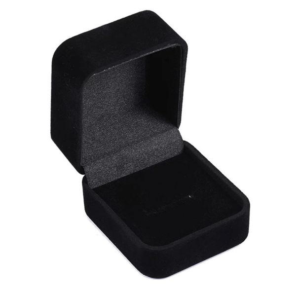 SilverCity Black Velvet Engagement Ring Box