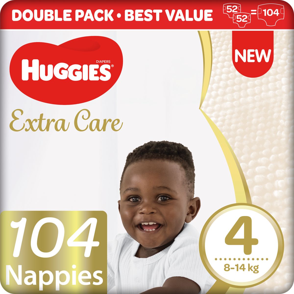 Huggies Extra Care Nappies Size 4 104s Mega Pack Buy Online in South