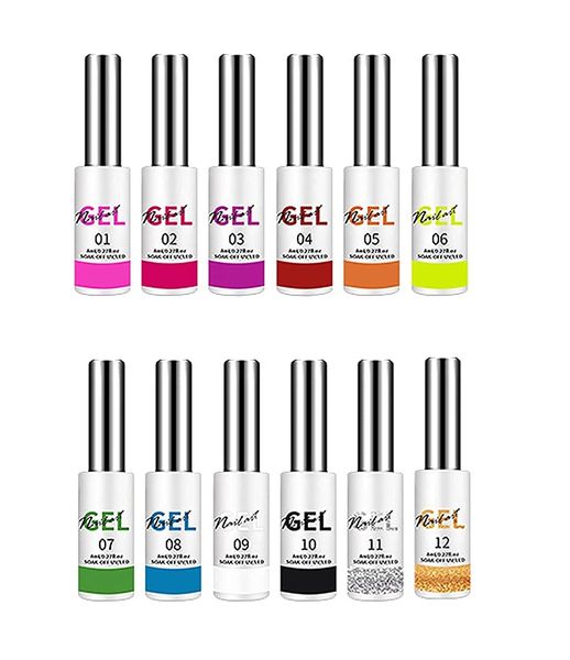 Line Art Drawing UV Gel Polish Set