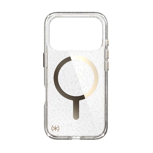 Speck Compatible Presidio Lux Glitter MagSafe iPhone 17 Pro Case - Clear