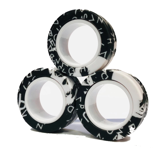 Magnetic Ring Fidget Toy - 2-in-1 Stress Relief &amp; Educational Tool