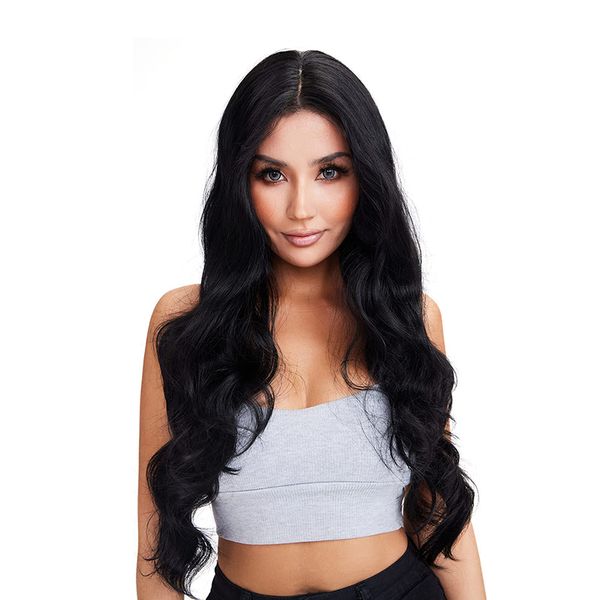 Heat-Resistant 66cm Wavy Lace Front Synthetic Wig