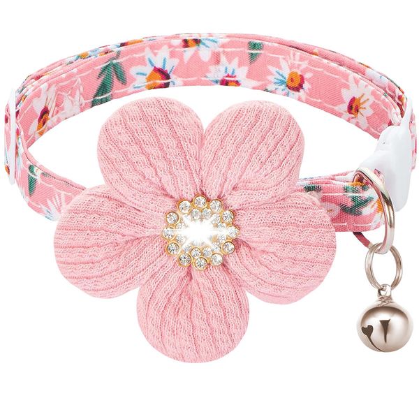 Pet Detachable Floral Cat Collar
