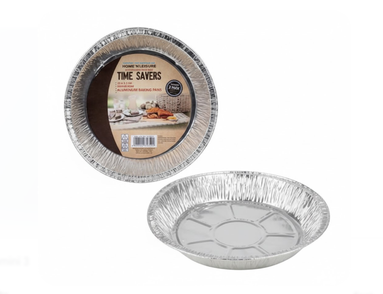 Home 'N Leisure Baking-Pan Aluminum -Foil 2 Piece (22x3.5cm) x 4