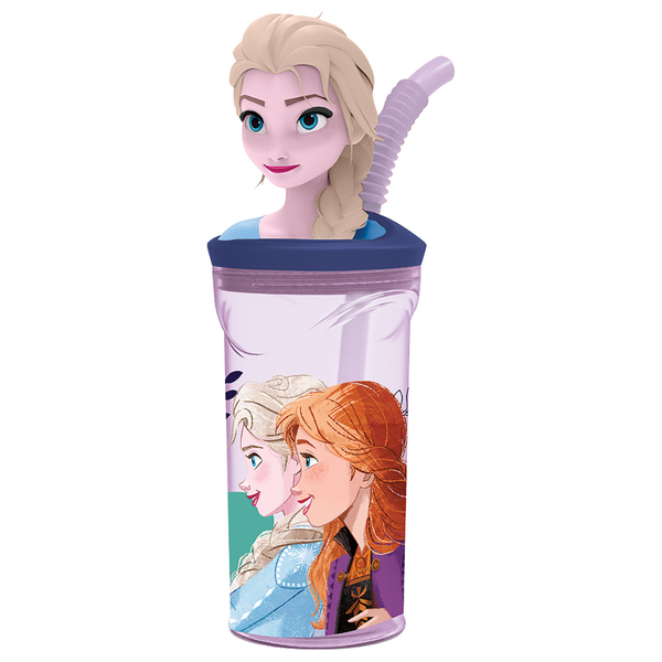 Frozen 3D Straw Tumbler
