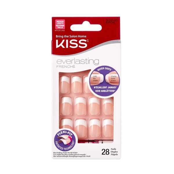 Kiss Everlasting Infinite French, 28 Nails