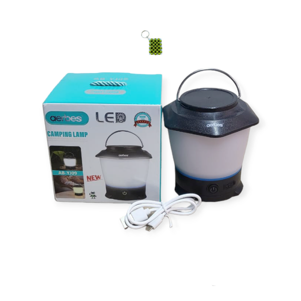 Rechargeable LED Camping Lamp With Three Lighting Modes + Key Holder