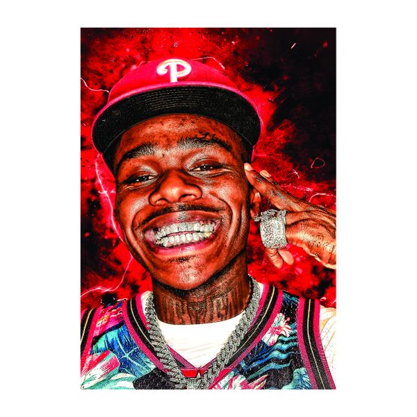 DaBaby Grunge Art - A1 Poster