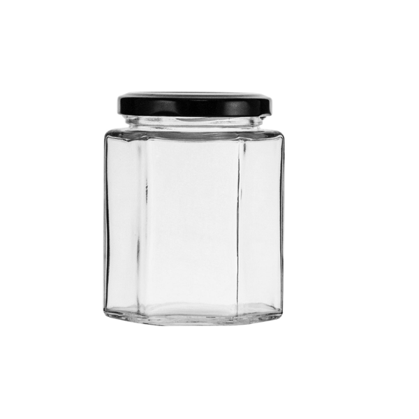 Honey / Sweet Jar Hexagonal - 280ml - Pack of 6