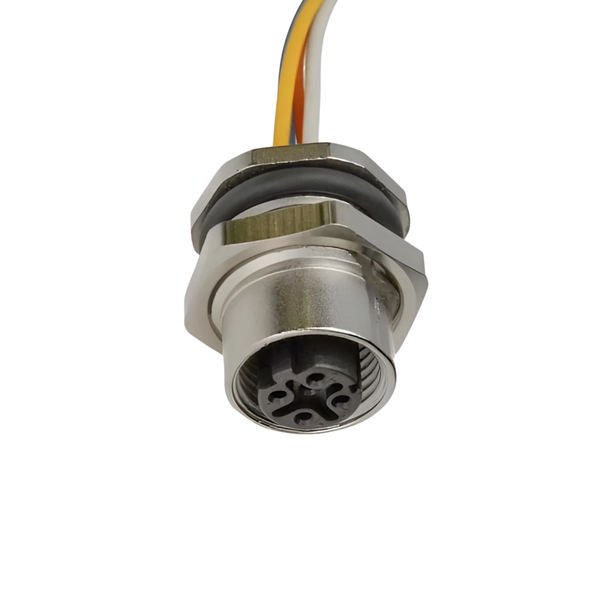 PM12DF4R-WL/9-SME M12 D Code 4-Pole Female Circular Connector IP67