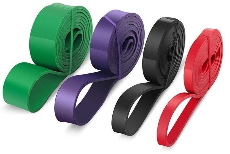 Exercise Flat Super Loop Resistance Bands (Set of 4)