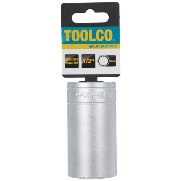Toolco 12-Point Tube Socket - 1/2 Inch Drive (30mm x 76mm Long)