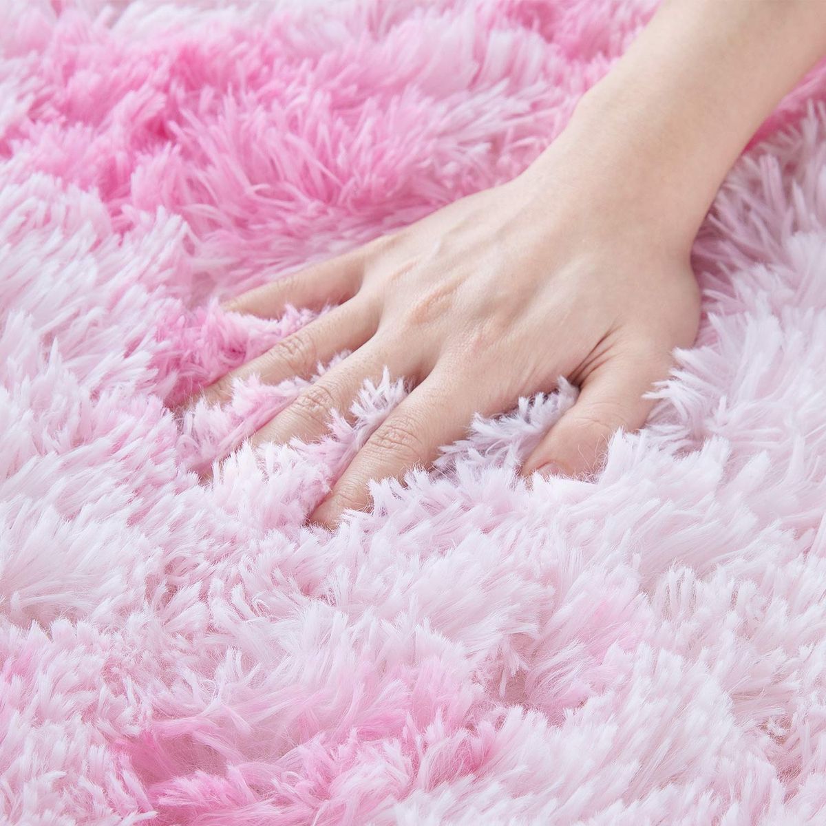 Fluffy Carpet Pink Shaggy & Foldable Rug Pink 200 x 150 Shop Today
