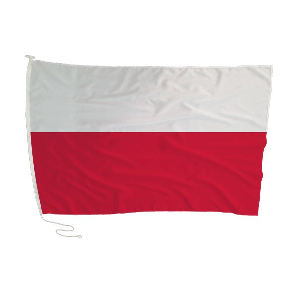 Poland Flag with Rope and Toggle - 180 x 120cm