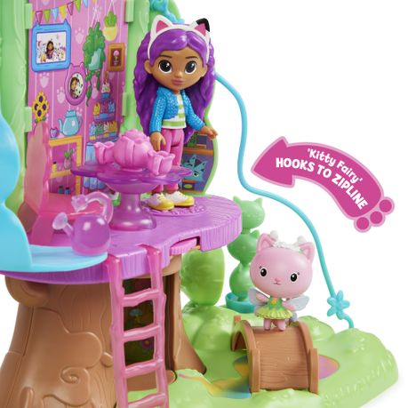 Gabby's Purrfect Dollhouse & hot Kitty Fairy Garden Treehouse Playsets