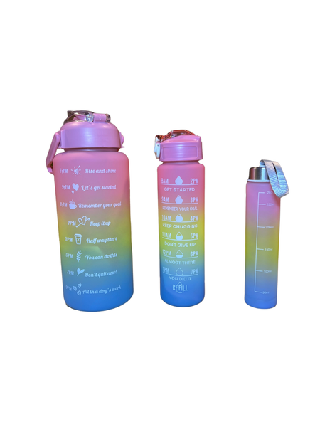Motivational Trio Water Bottle Set