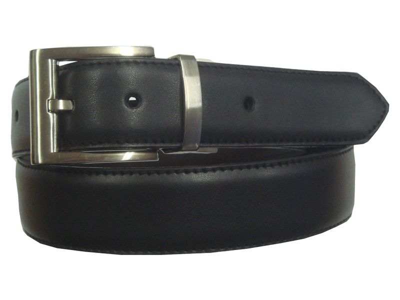 Men's Leather Belt Reversible Style Black/Brown