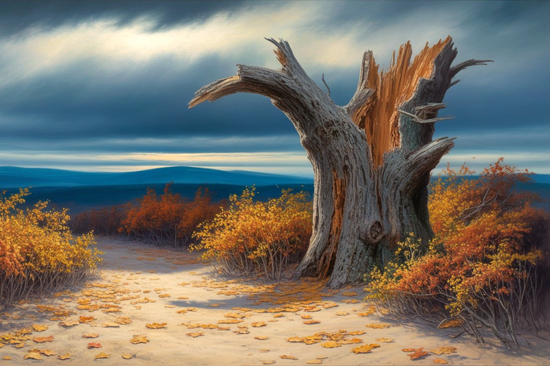Modern Canvas Wall Art Home Decor - Broken Tree