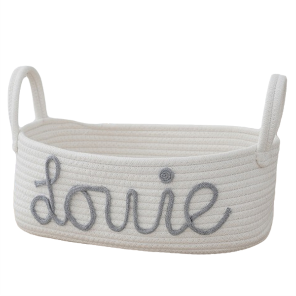 Rope Storage Basket with Handles for Household Sundries, Desktop Clothing a