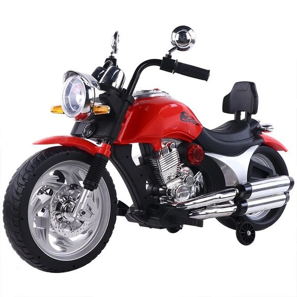 Kids Electric Ride-On Bike + LED Lights &amp; Music + 24V Battery