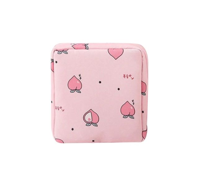 Whimsical Sanitary Pad Storage Bag - Dusty Pink