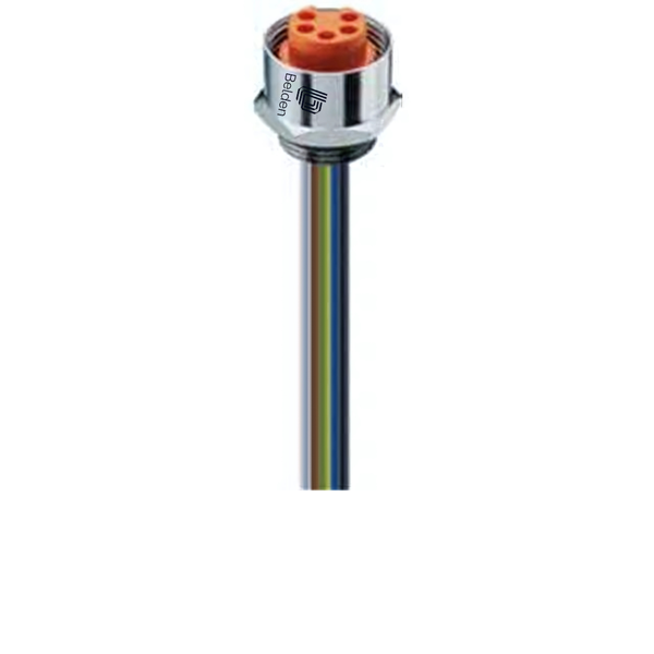 RKF 50/11-04 5-Pole Female Mini Receptacle, Front Mount, 0.5m