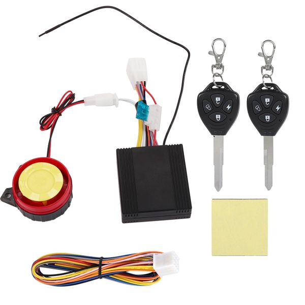 125dB 12V Motorcycle Anti-Theft Alarm Remote Control