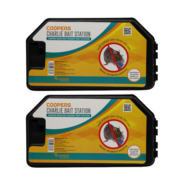 Coopers Charlie Black Bait Station - 2 Pack