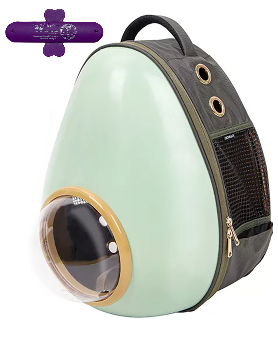 Cat Pet Travel Portable Bag Avocado Design