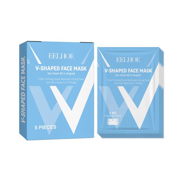 EELHOE V-Face Lifting Mask 5pcs, Double Chin Reduction, Firming Contour