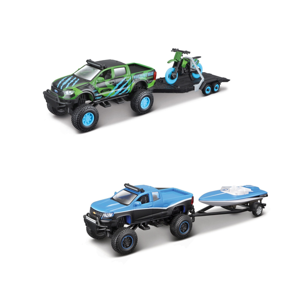 Maisto 4x4 Rebels Rugged Adventures - Ford Ranger - Chevrolet Combo Playset