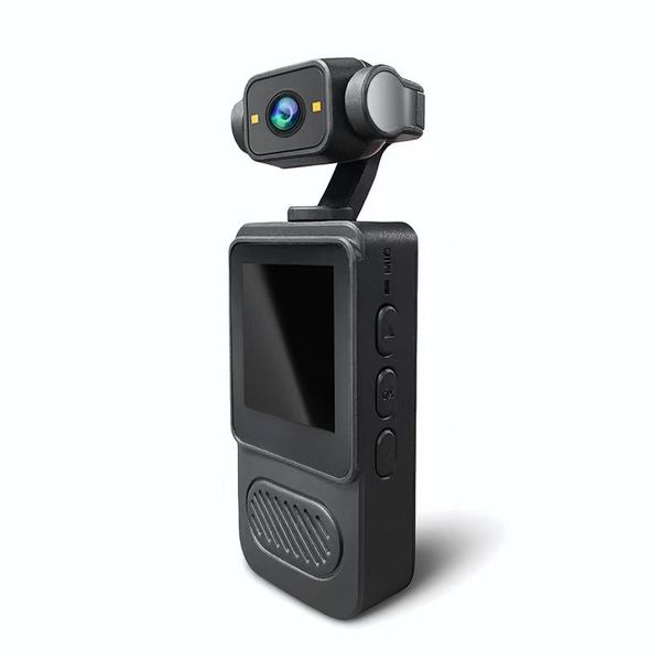 Portable clip-on camcorder 180-degree action camera