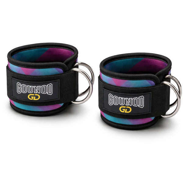 GOUNOD - Ankle Strap for Cable Machines - Glute &amp; Leg Workout - Purple- 2pc