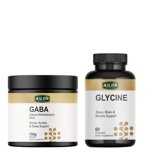 Glycine &amp; GABA Sleep Support Combo for Calm, Recovery &amp; Relaxation