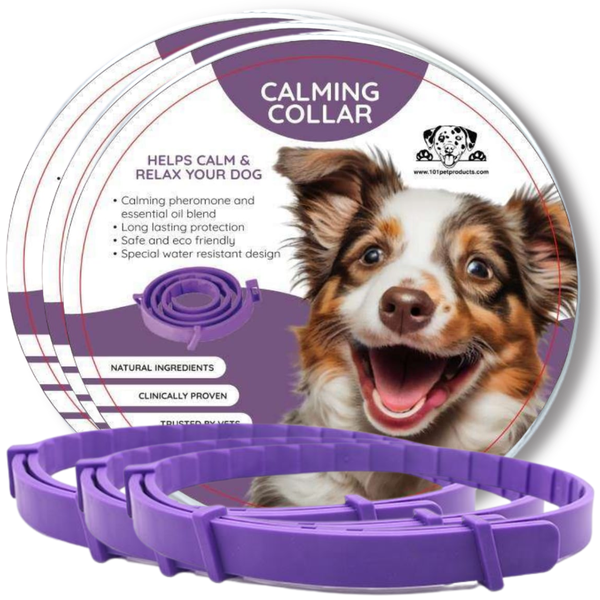 3pack 101 Pet Products Calming and Anxiety Collar for Dogs With Pheromones