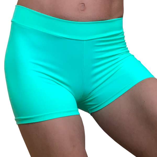 Strut Active Girls Matt Slate Gym, Dance &amp; Booty Lycra Hot Pants Shorts