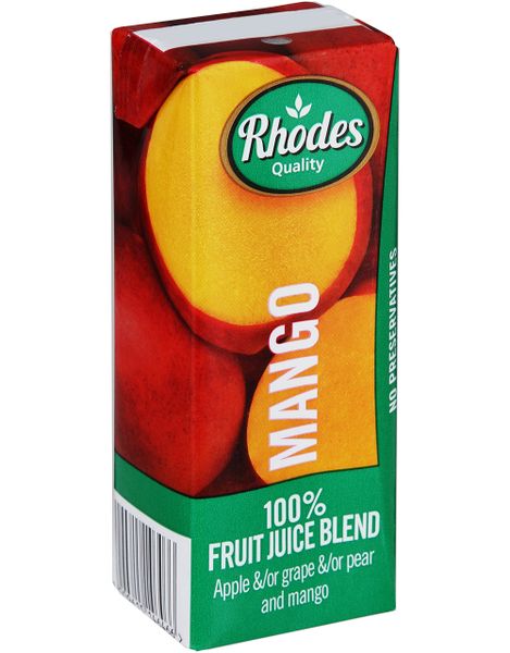 Rhodes 100% Fruit Juice Mango 24 x 200 ML