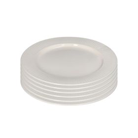 6 Piece White Ceramic Round Dinner Plate | Shop Today. Get it Tomorrow ...