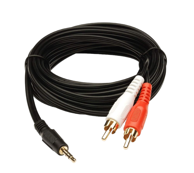 1-Male to 2-Male RCA Audio Stereo Subwoofer Cable
