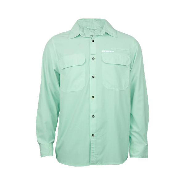 Sensation Technical Fishing Shirt - Long Sleeve Blue