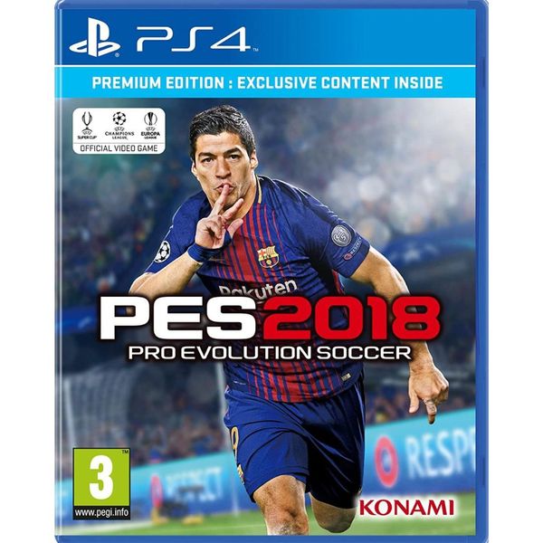 PES 2018 Pro Evolution Soccer PS4 Premium Edition