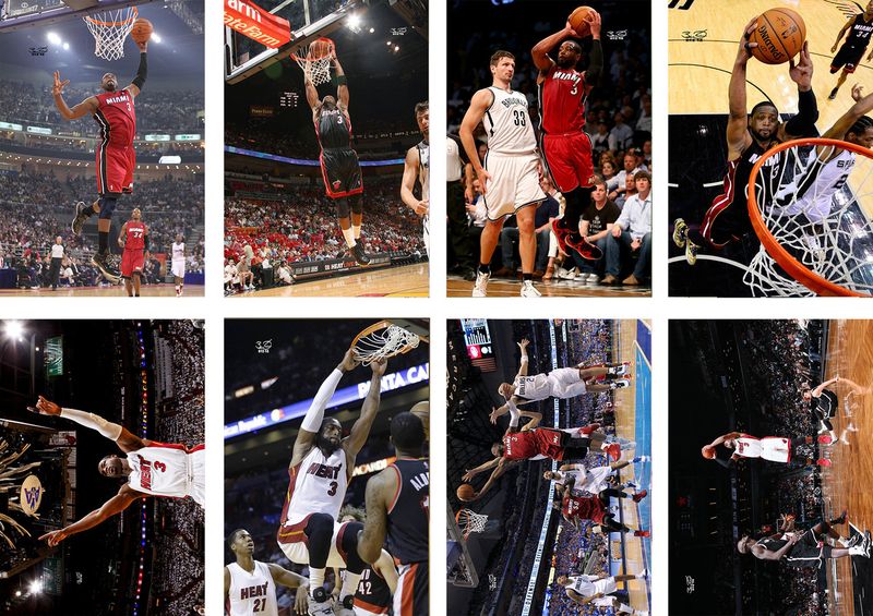8 Pieces NBA Dwyane Wade Frameless Posters 11.5x16.5 Inch