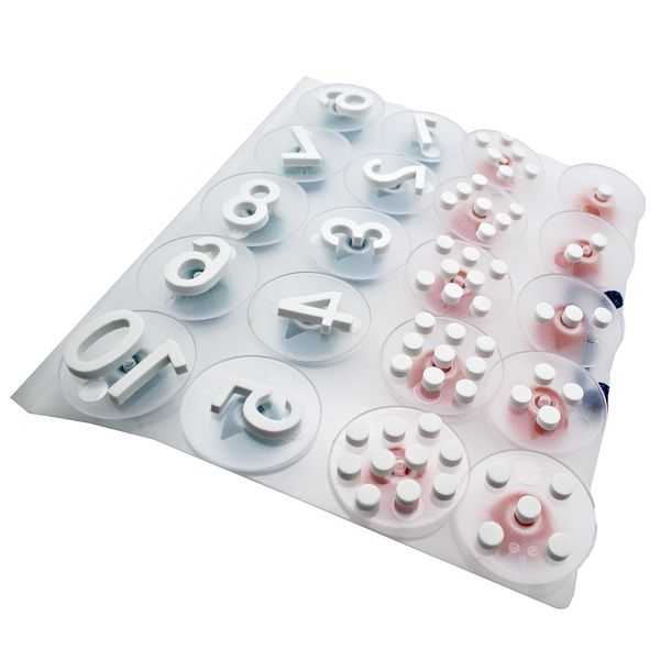 EDX Education Paint Stamp Number - 20 Piece