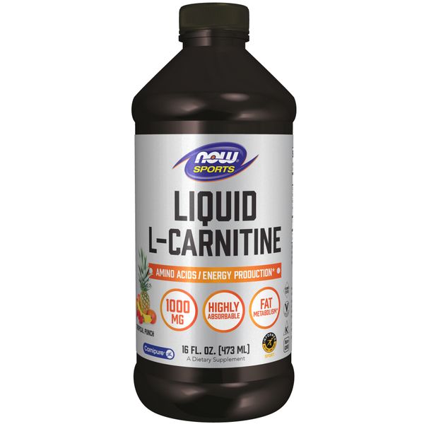 NOW Sports Liquid L Carnitine - Tropical Punch - 473ml