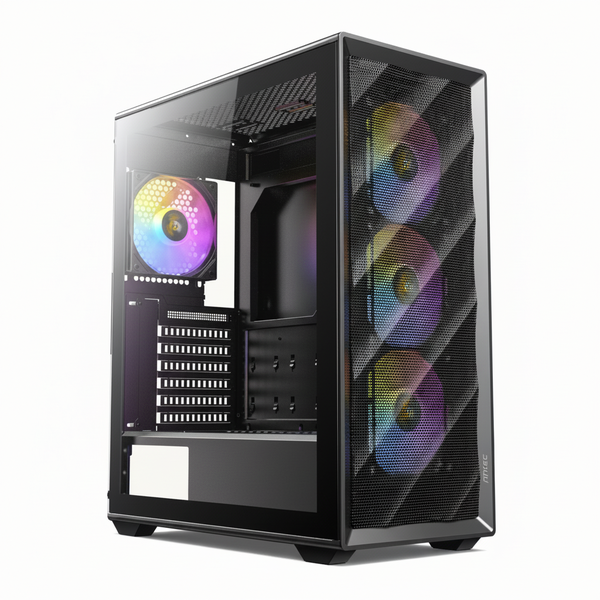Antec Mid-Tower Gaming Chassis with ARGB Lighting - Black